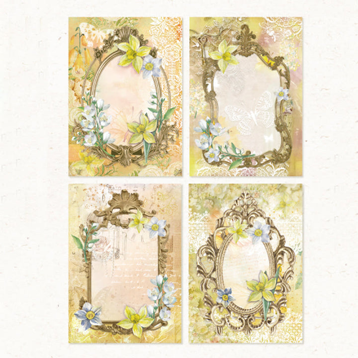 Spring Flower Field Series Paper For Decorative Journaling Paper