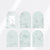 Wind Motion Shadow Series Notes Simple Vingtage Memo Marker