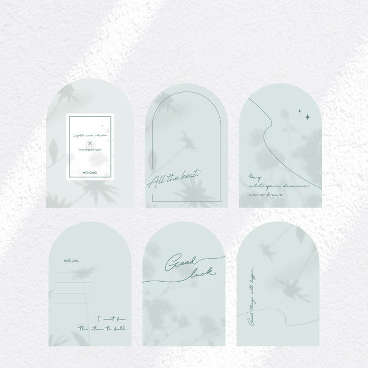 Wind Motion Shadow Series Notes Simple Vingtage Memo Marker