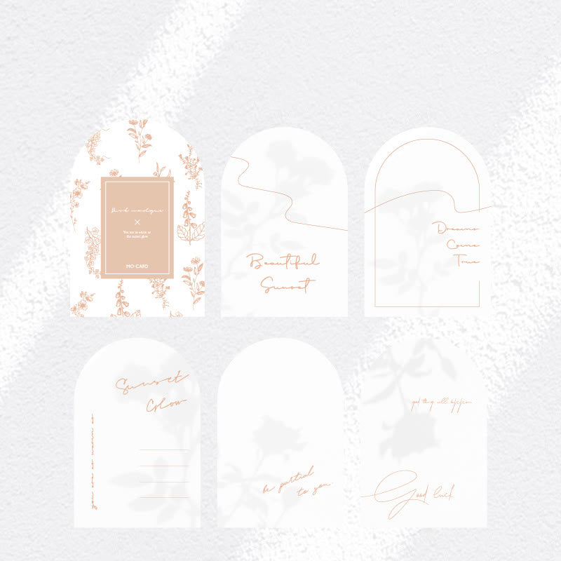 Wind Motion Shadow Series Notes Simple Vingtage Memo Marker