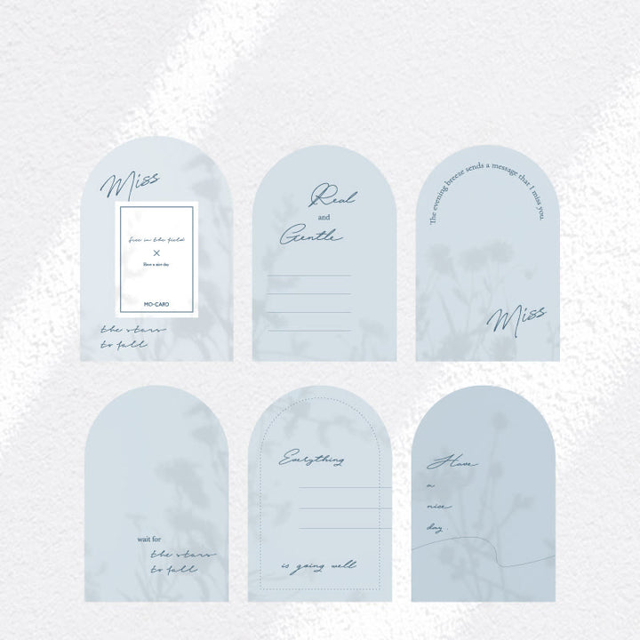 Wind Motion Shadow Series Notes Simple Vingtage Memo Marker