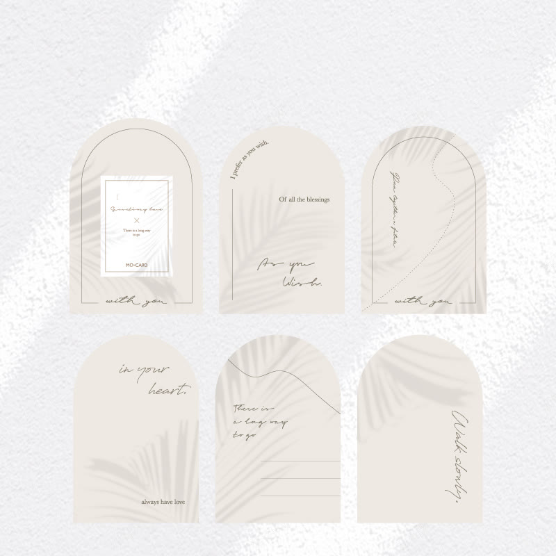 Wind Motion Shadow Series Notes Simple Vingtage Memo Marker