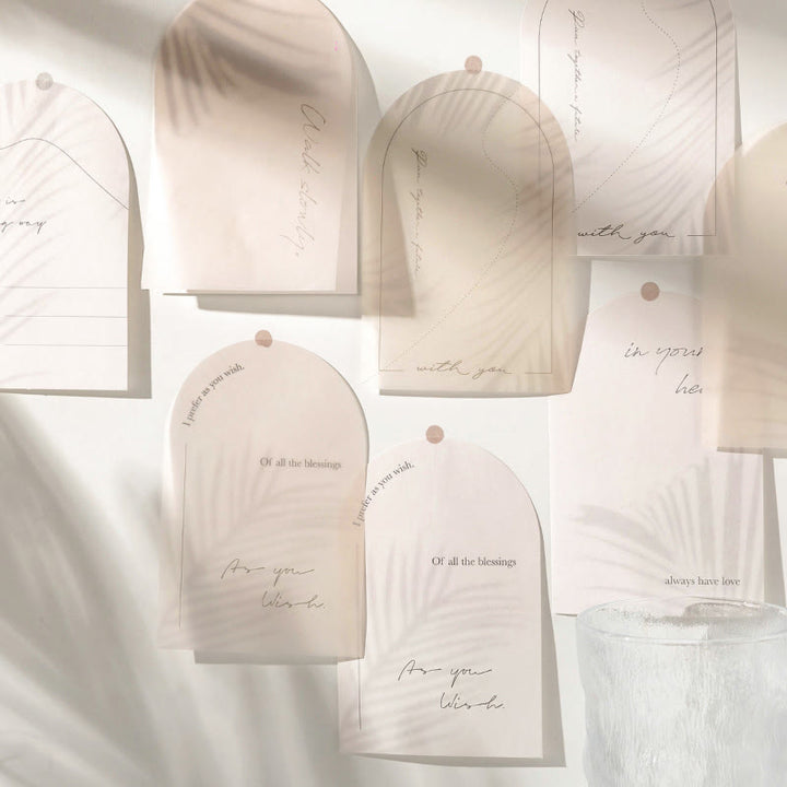 Wind Motion Shadow Series Notes Simple Vingtage Memo Marker