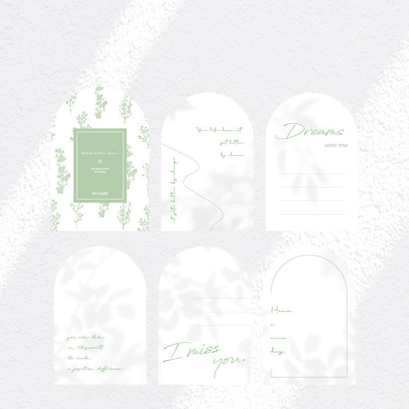 Wind Motion Shadow Series Notes Simple Vingtage Memo Marker