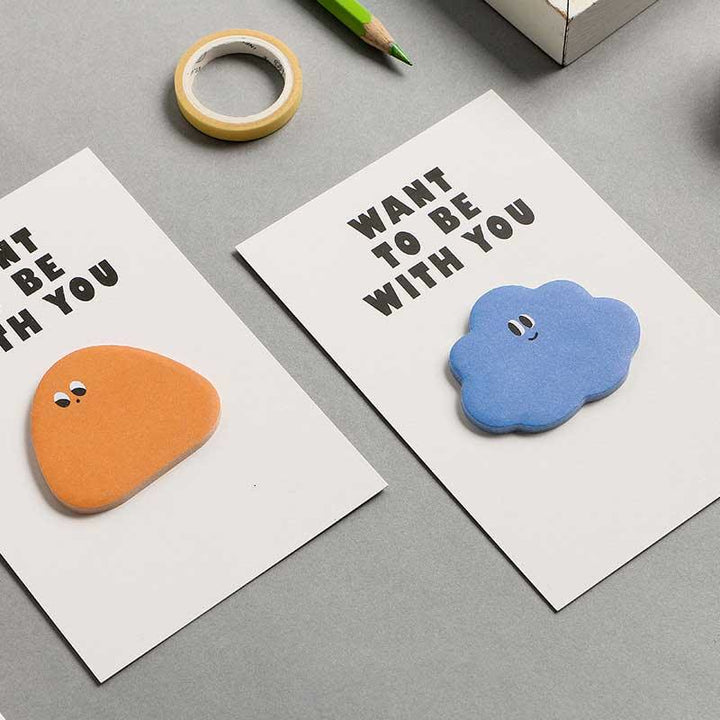 Wind Motion Shadow Series Notes Simple Vingtage Memo Marker
