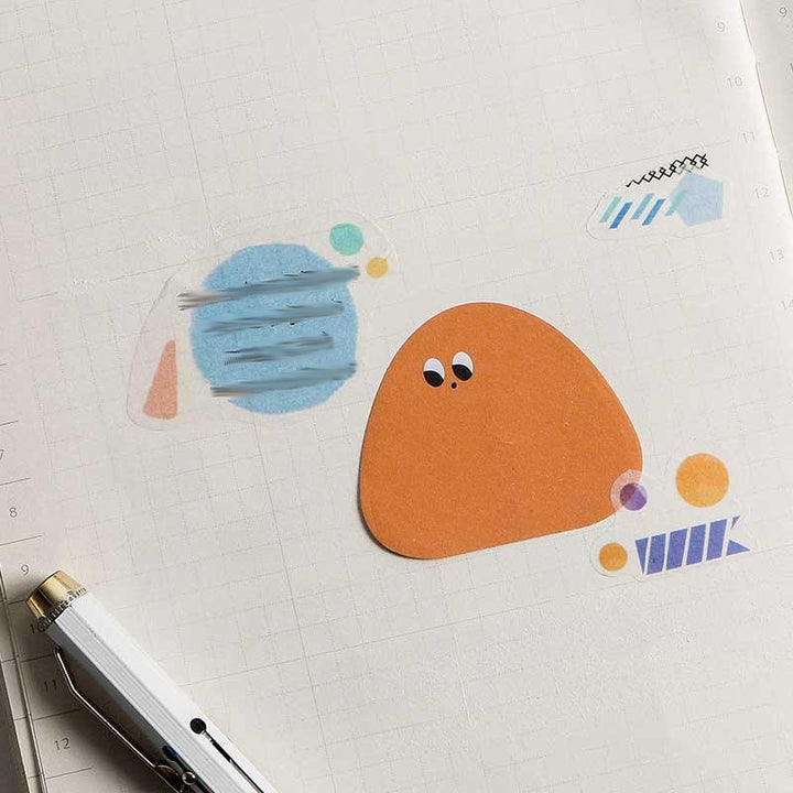 Wind Motion Shadow Series Notes Simple Vingtage Memo Marker