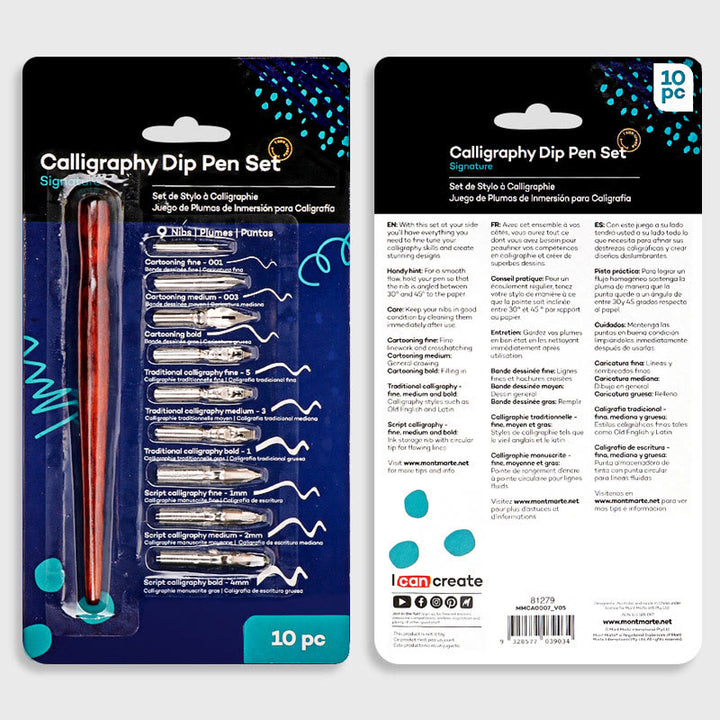 Calligraphy Dip Pen Set For Signing Stationery With 9 Nibs