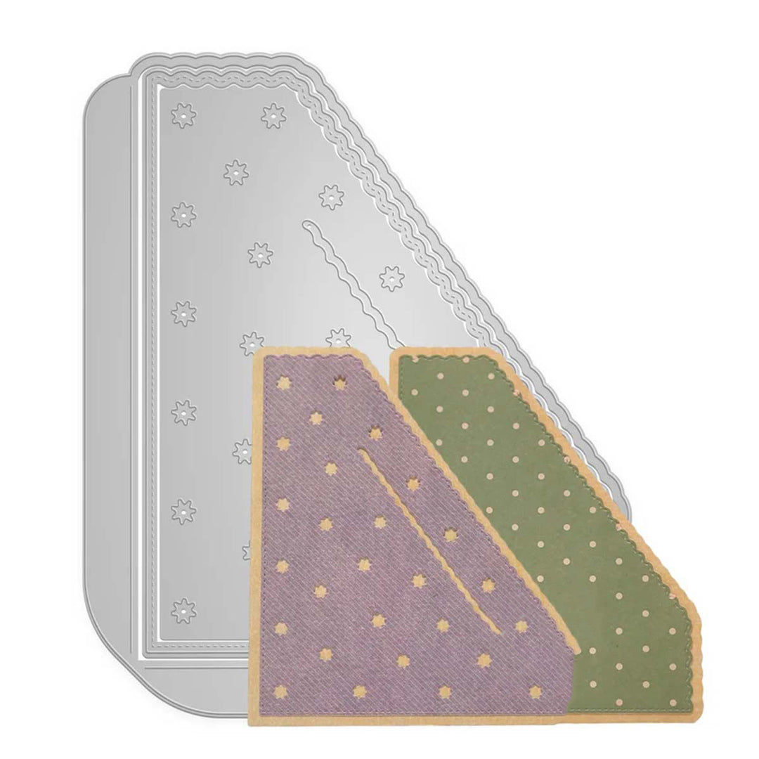 Card Cover Die-Cuts Metal Trapezoid Cutting Dies for DIY Crafts Scrapbooking