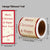 Merry Christmas Greeting Sticker Roll Rectangular-Shaped Sealing Sticker