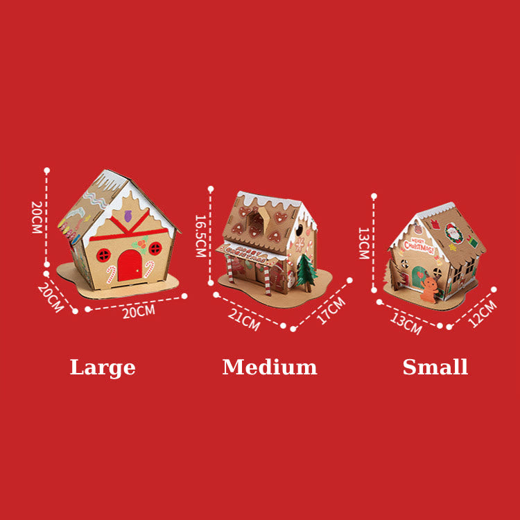 Miniature House Kit DIY Christmas Biscuit House Handcrafts Ornament