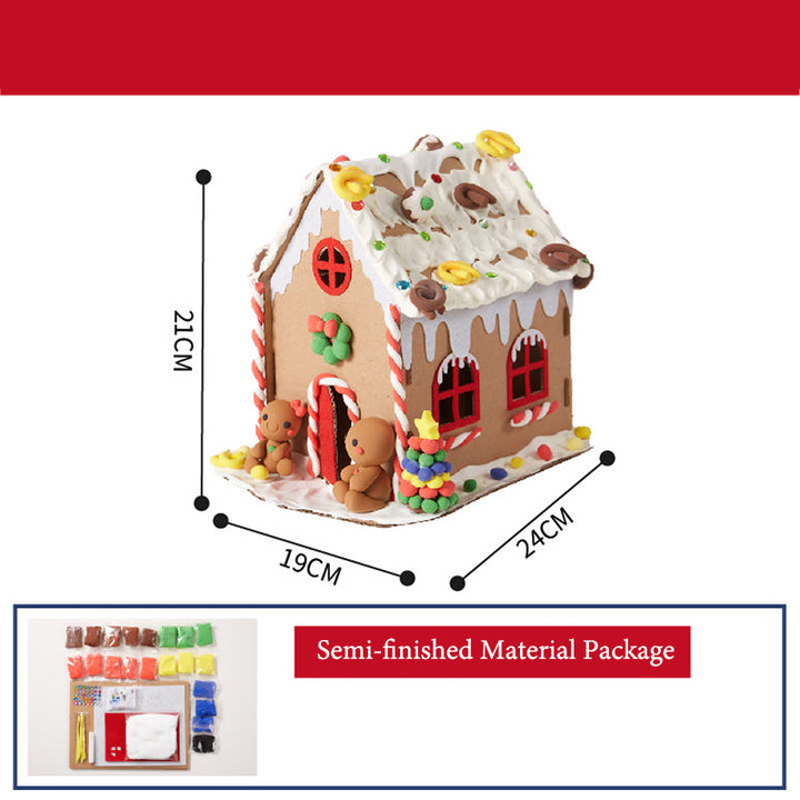 Miniature House Kit DIY Christmas Biscuit House Handcrafts Ornament