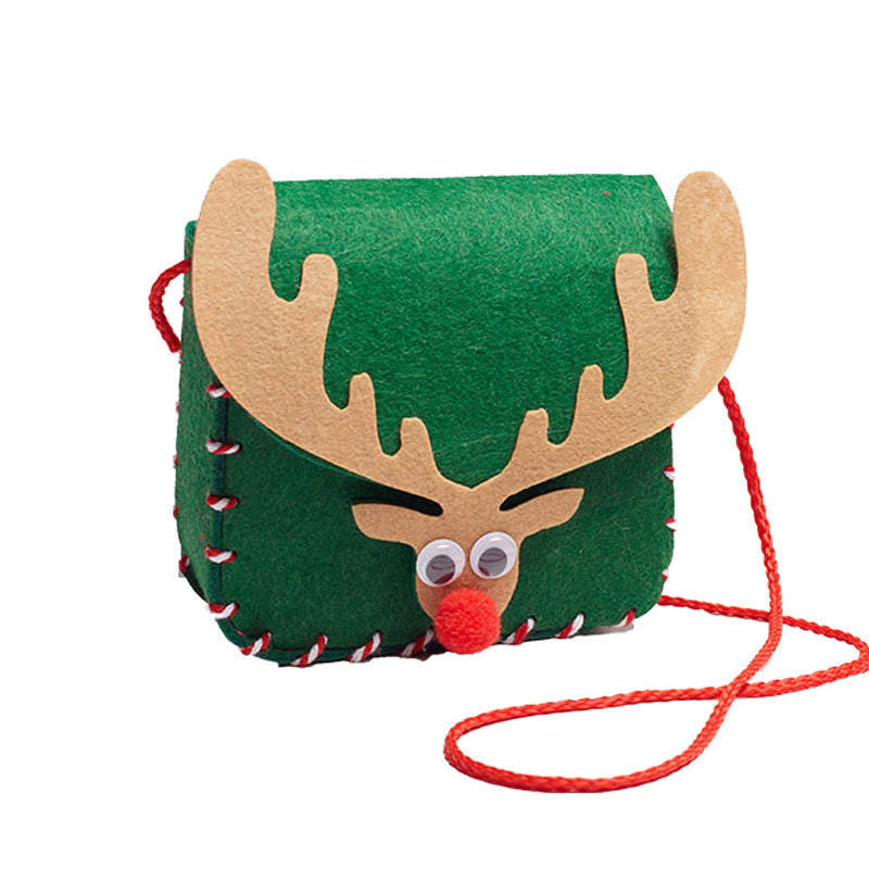 DIY Christmas Bag Kit Small Elk Deer Crossbody Bag for Handcrafts