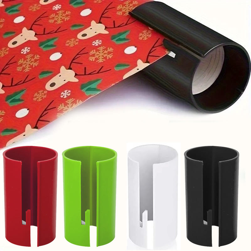 Cylindrical Portable Wrapping Paper Cutter Holiday Gift Scrafting Supply