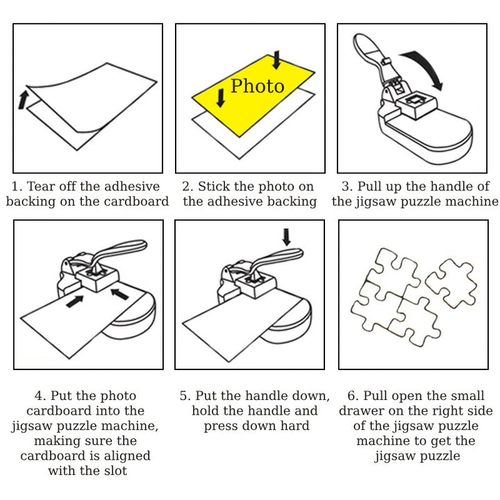 Creative Paper Puzzle Machine DIY Jigsaw Punch For Crafting