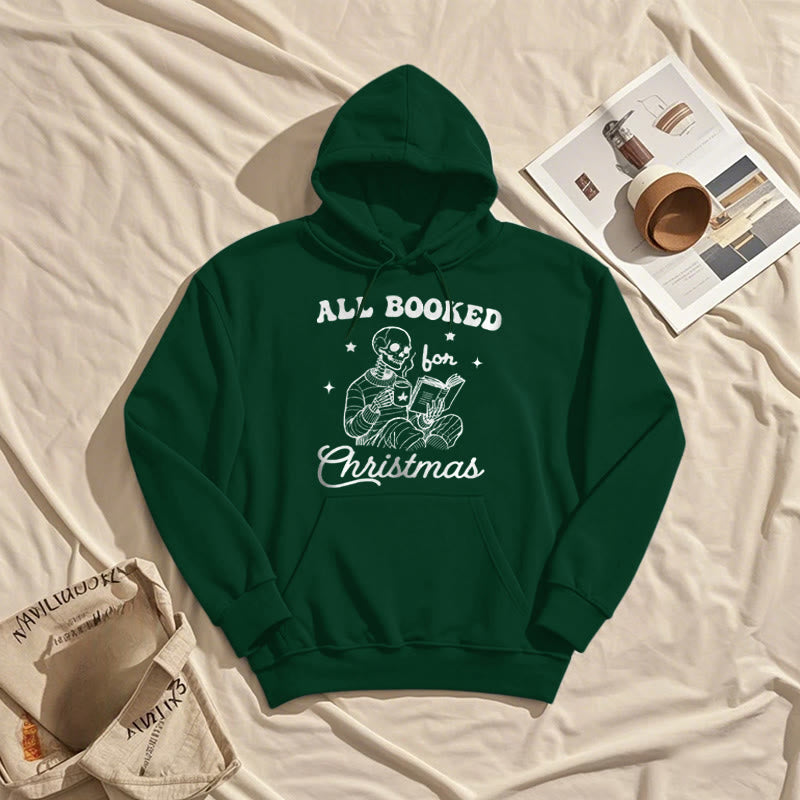 All Booked Christmas Fleece Lined Hoodie Comfy Hooded Sweatshirts