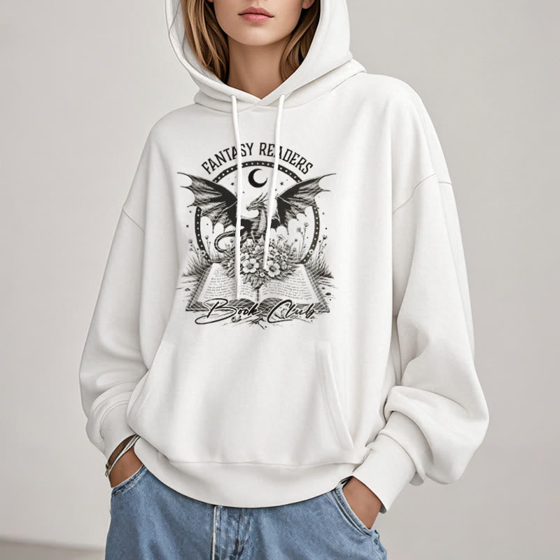 Fantasy Reader Book Club Fleece Lined Hoodie Comfy Hooded Sweatshirts