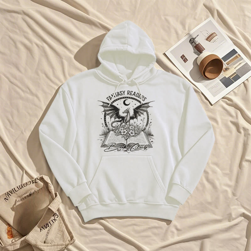 Fantasy Reader Book Club Fleece Lined Hoodie Comfy Hooded Sweatshirts