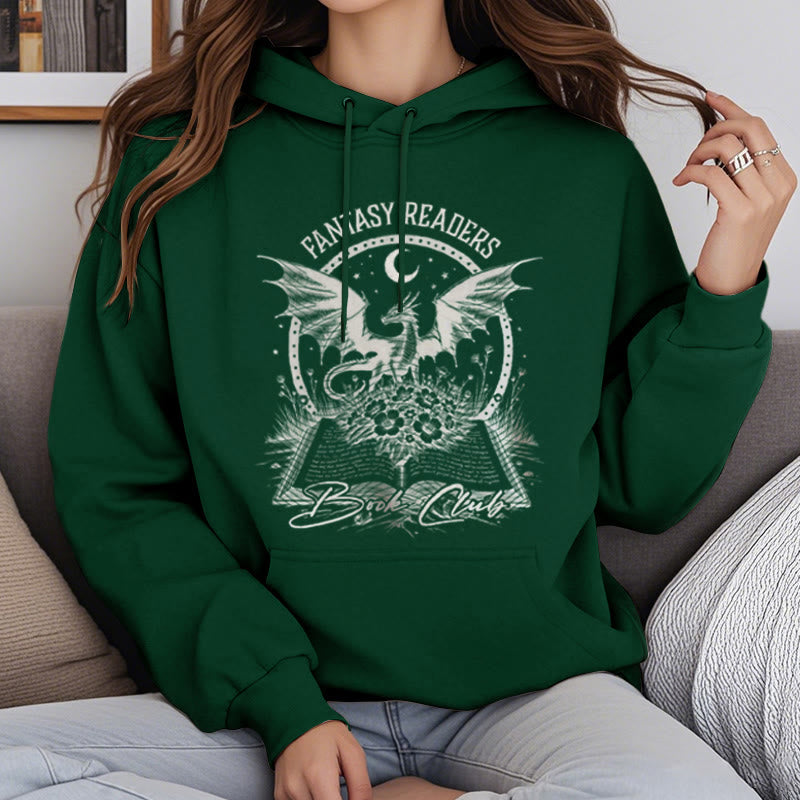 Fantasy Reader Book Club Fleece Lined Hoodie Comfy Hooded Sweatshirts