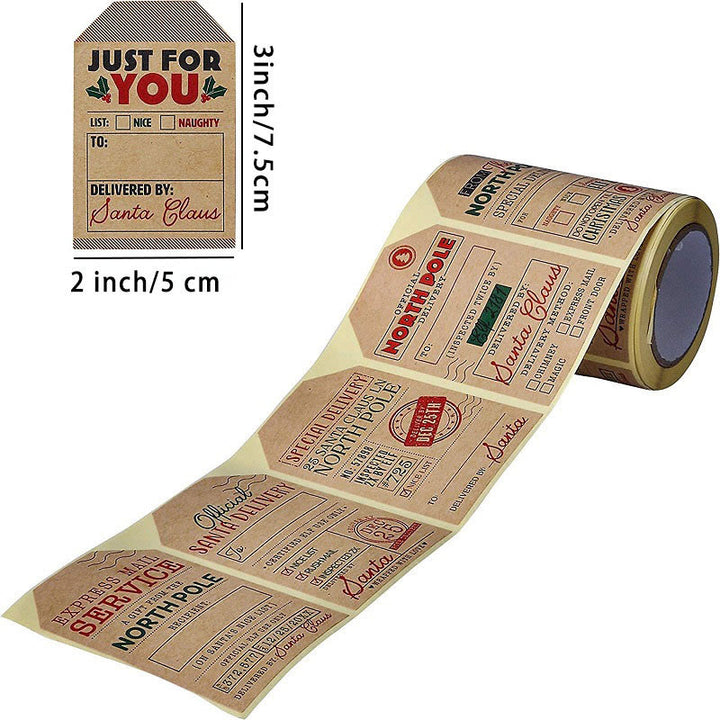 Gift Label Theme Sticker Roll Special-Shaped Sealing Sticker