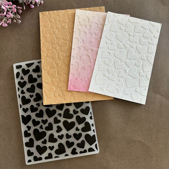 3D Embossed Folder Plant Texture Design For Journal Card Making