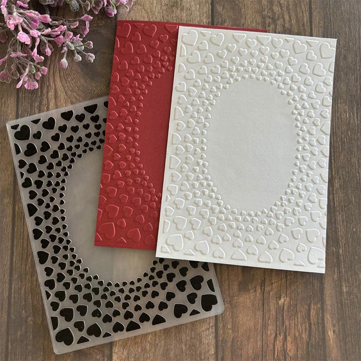 3D Embossed Folder Plant Texture Design For Journal Card Making