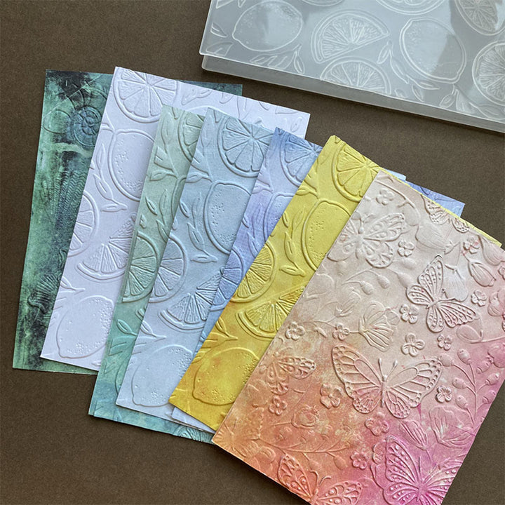 3D Embossed Folder Tools And Shell Texture Design For Card Making