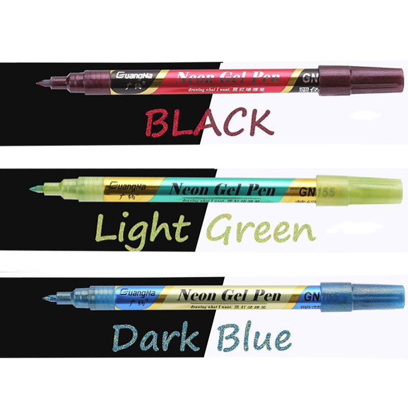 18 Colors Set Highlighter Painting Pen Glitter Gel Pen