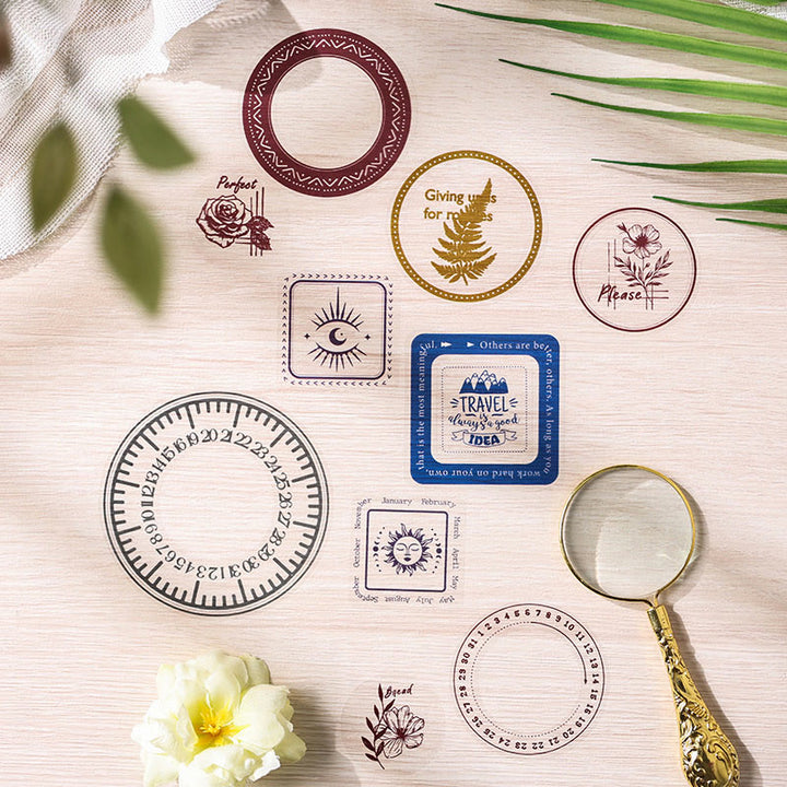 Posthumous Garland Series PET Stickers For Decorative Journaling Crafts