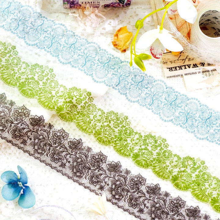 3 Rolls Set Flower Season Series PET Tape Loop For Journal Crafts