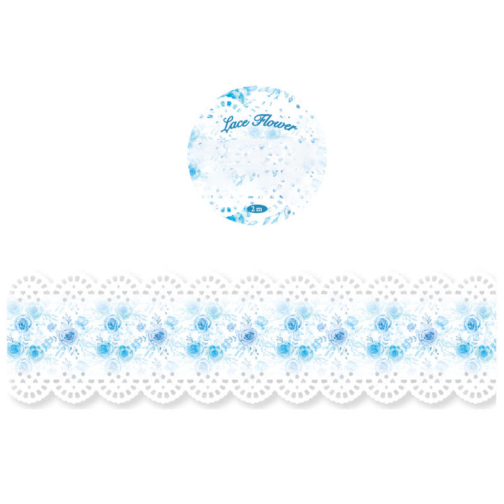 Lace Flower Field Series Washi Tape Loop For Journal Crafts