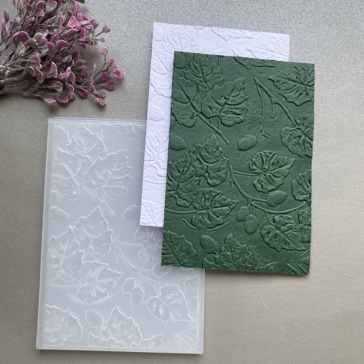 3D Embossed Folder Vintage Texture Design For Journal Card Making