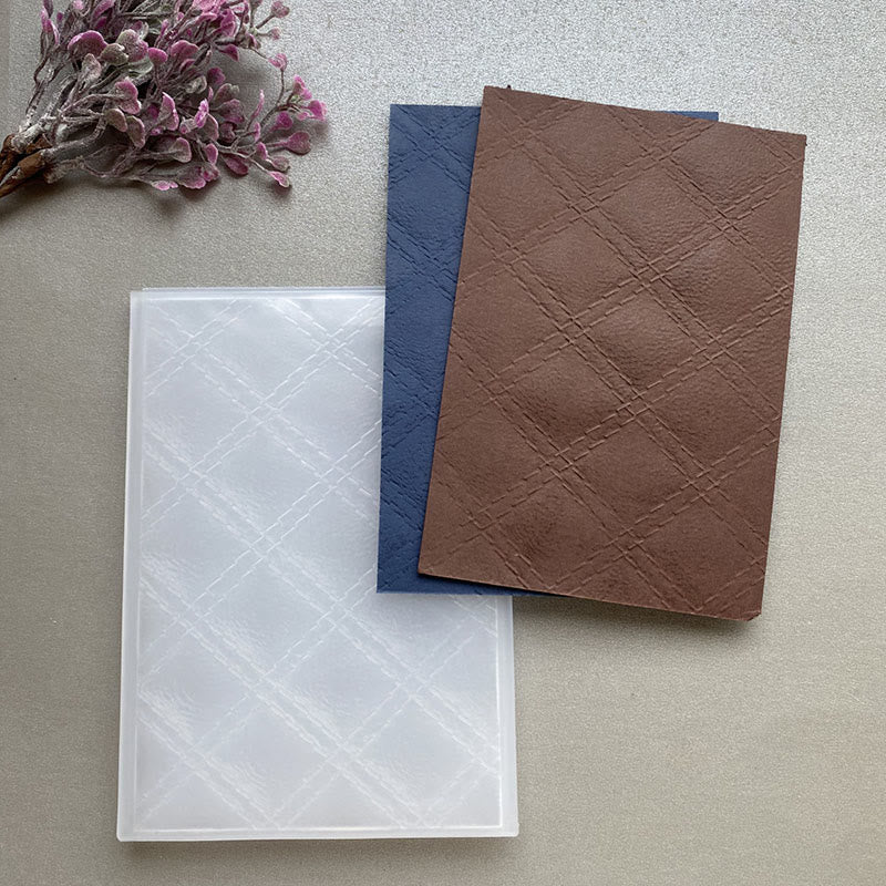 3D Embossed Folder Vintage Texture Design For Journal Card Making