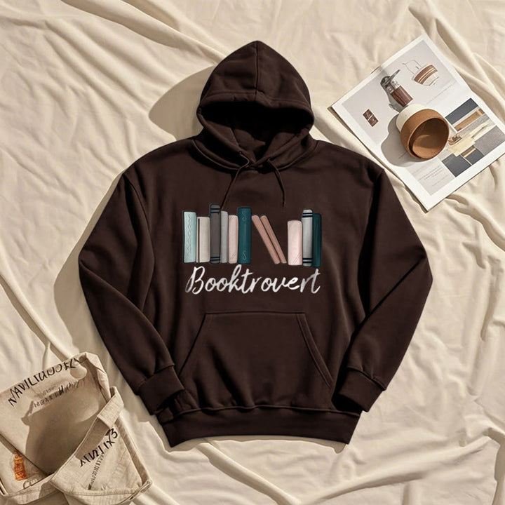 Booktrovert Fleece Hoodie Long Sleeves Comfy Hooded Sweatshirts