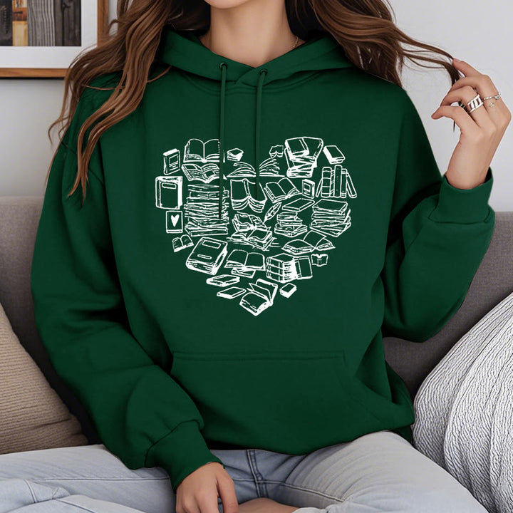 Give To Book Lovers Fleece Hoodie Long Sleeves Hooded Sweatshirts