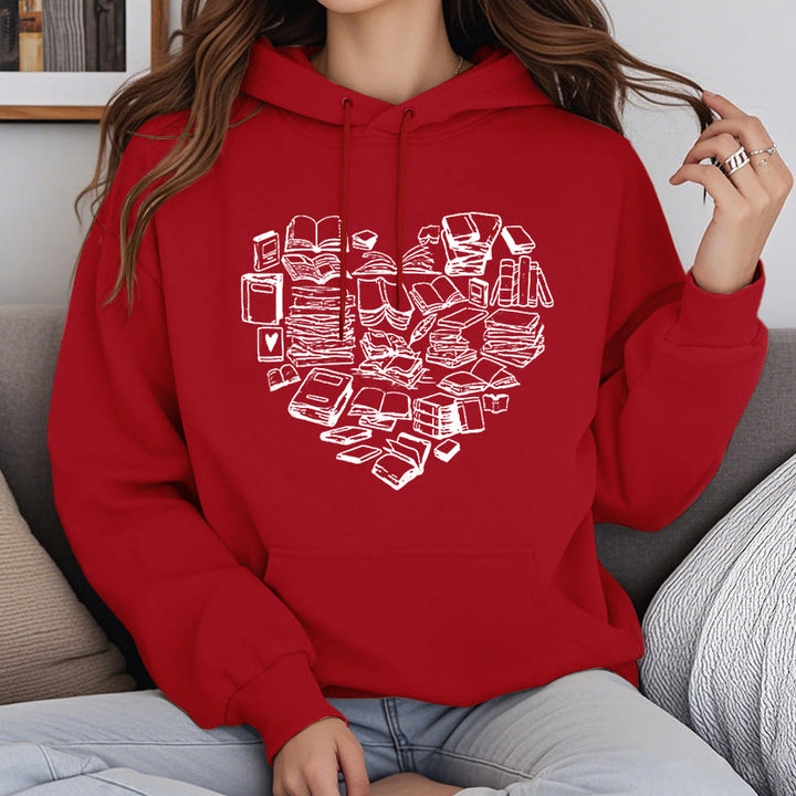 Give To Book Lovers Fleece Hoodie Long Sleeves Hooded Sweatshirts