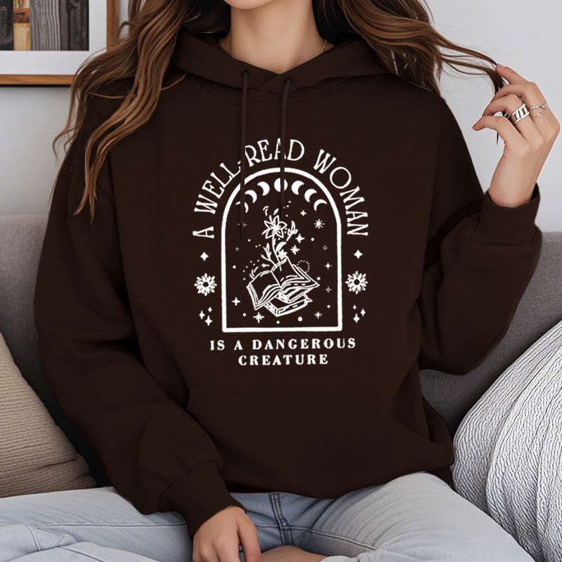 A Well Read Woman Fleece Hoodie Long Sleeves Hooded Sweatshirts