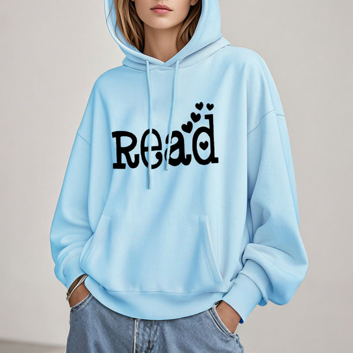 Enjoy Reading Fleece Hoodie Long Sleeves Hooded Sweatshirts