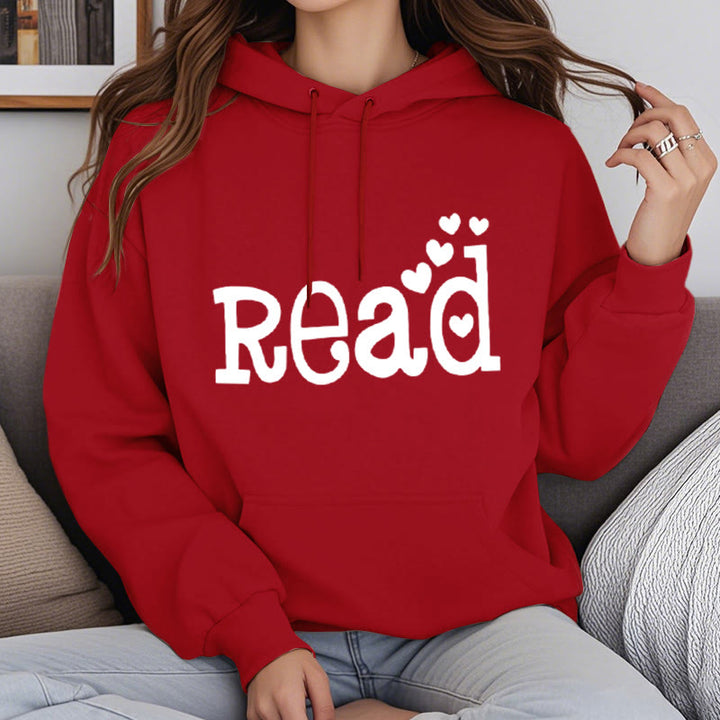 Enjoy Reading Fleece Hoodie Long Sleeves Hooded Sweatshirts