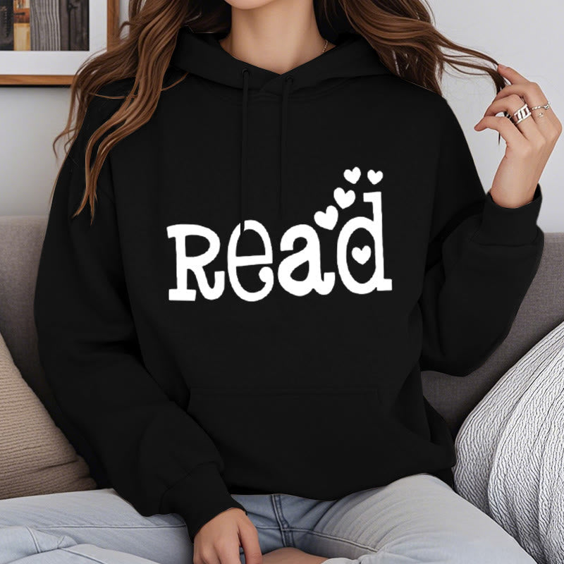 Enjoy Reading Fleece Hoodie Long Sleeves Hooded Sweatshirts