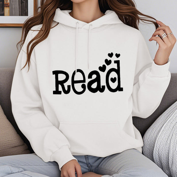 Enjoy Reading Fleece Hoodie Long Sleeves Hooded Sweatshirts