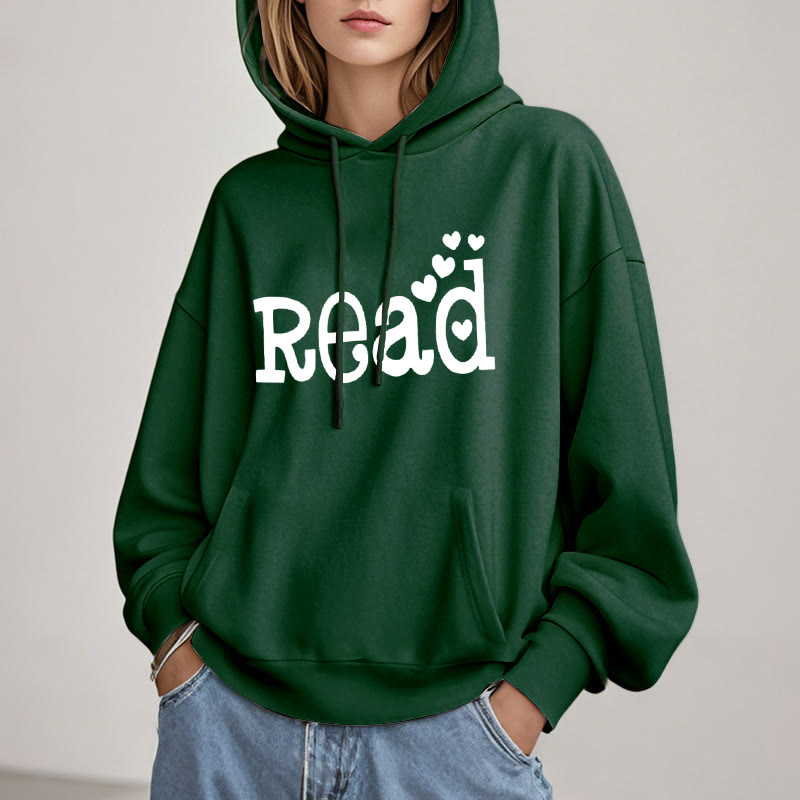 Enjoy Reading Fleece Hoodie Long Sleeves Hooded Sweatshirts