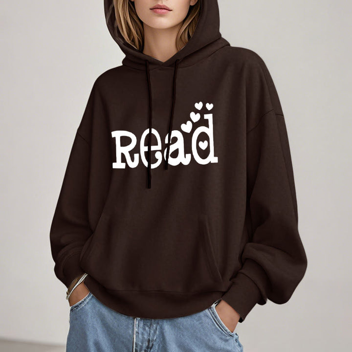 Enjoy Reading Fleece Hoodie Long Sleeves Hooded Sweatshirts