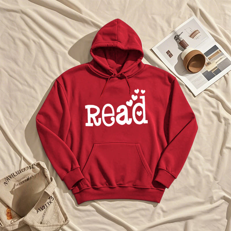 Enjoy Reading Fleece Hoodie Long Sleeves Hooded Sweatshirts