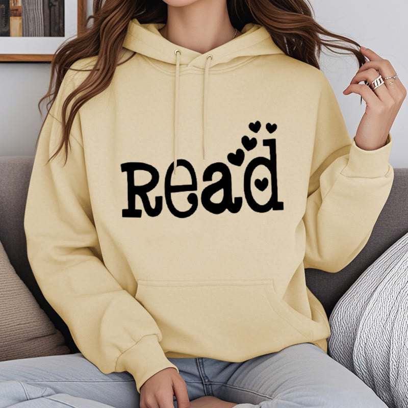 Enjoy Reading Fleece Hoodie Long Sleeves Hooded Sweatshirts