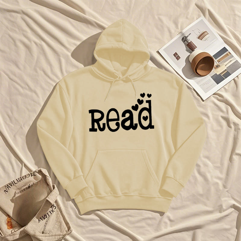 Enjoy Reading Fleece Hoodie Long Sleeves Hooded Sweatshirts