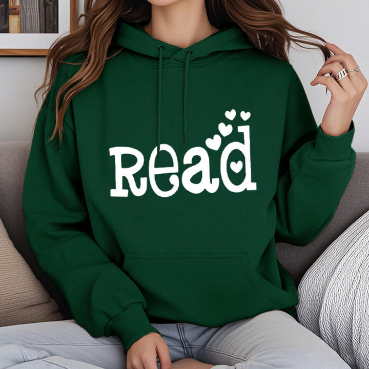 Enjoy Reading Fleece Hoodie Long Sleeves Hooded Sweatshirts