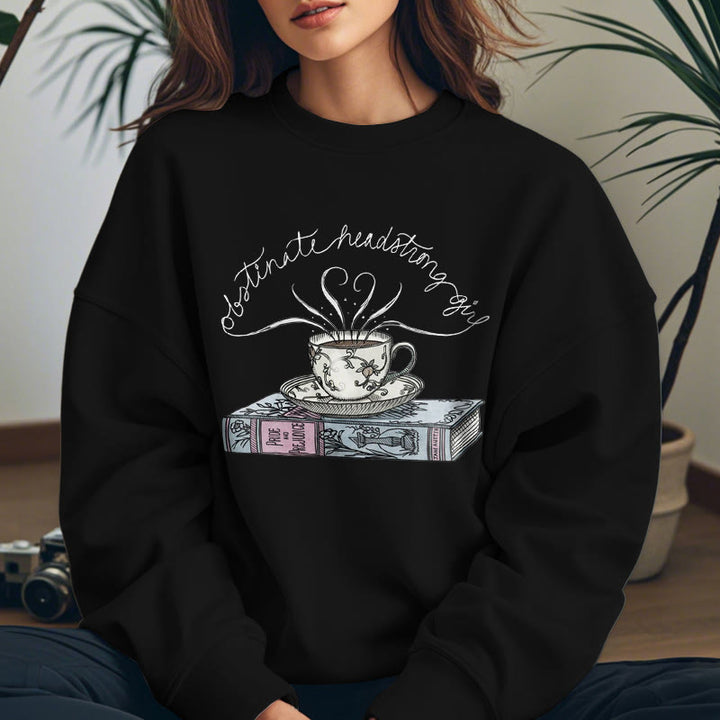 OBSTINATE HEADSTRONG GIRL Womens Crewneck Sweatshirt Pullover