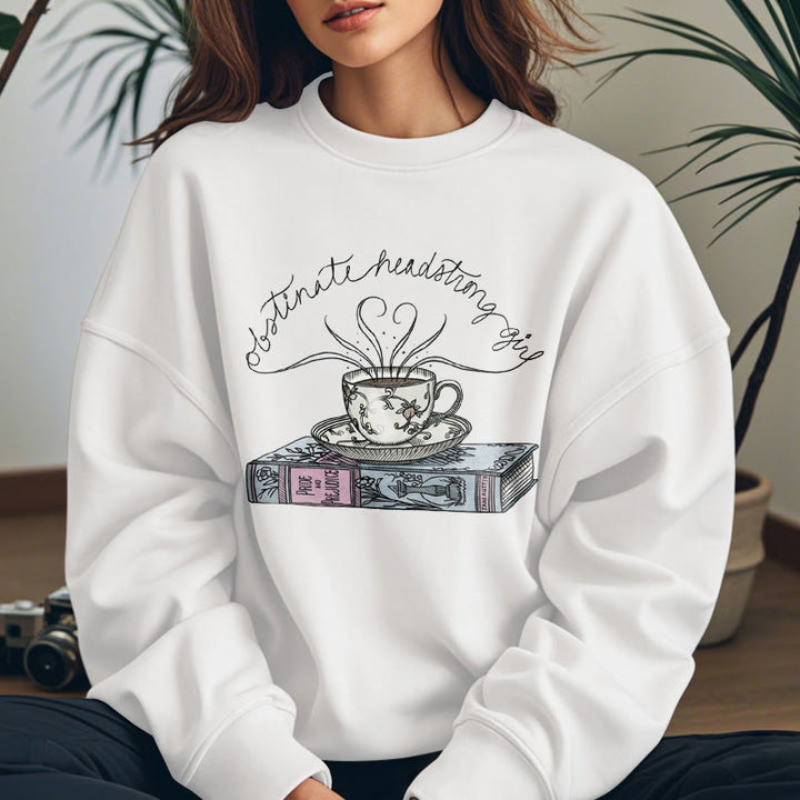 OBSTINATE HEADSTRONG GIRL Womens Crewneck Sweatshirt Pullover