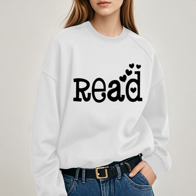 READ LOVERS Womens Crewneck Sweatshirt Pullover