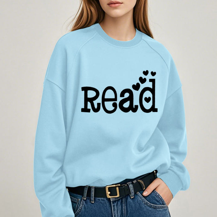 READ LOVERS Womens Crewneck Sweatshirt Pullover